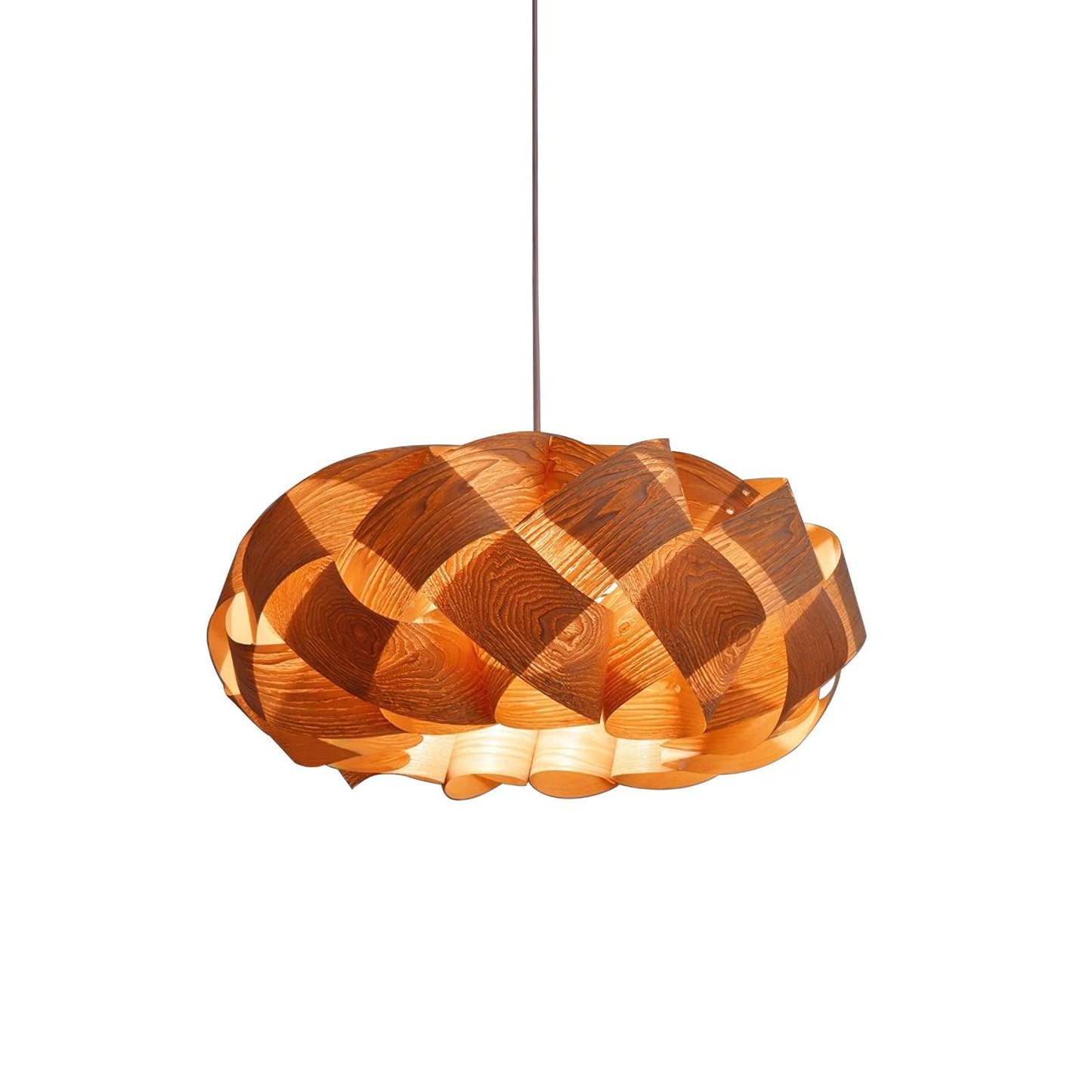 Starvia - Natural Wood Pendant Lamp With LED Lighting For Modern Homes