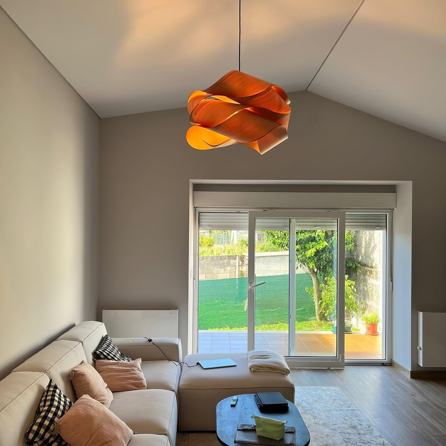 Starvia - Natural Wood Pendant Lamp With LED Lighting For Modern Homes