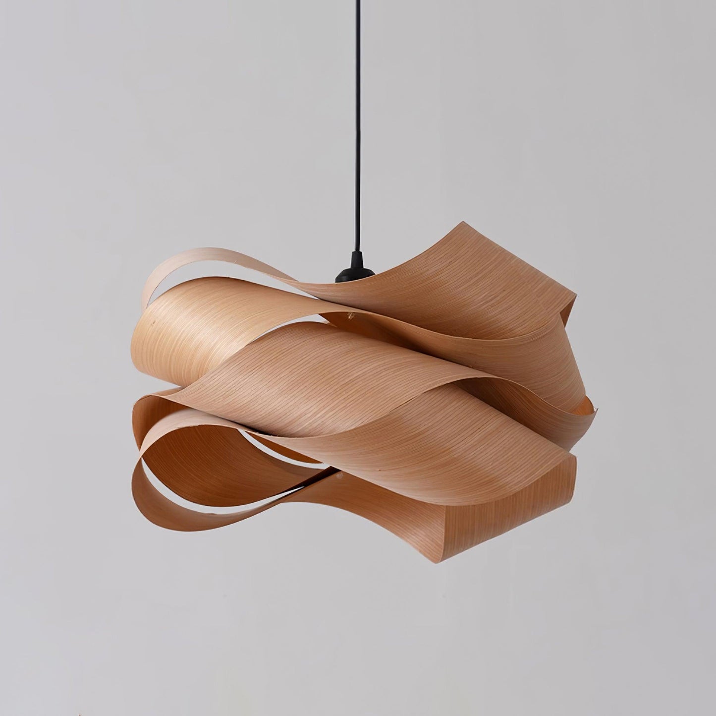 Starvia - Natural Wood Pendant Lamp With LED Lighting For Modern Homes