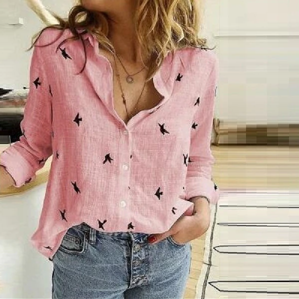 Sharon - Stylish Long-Sleeved Women's Shirt with Elegant Design
