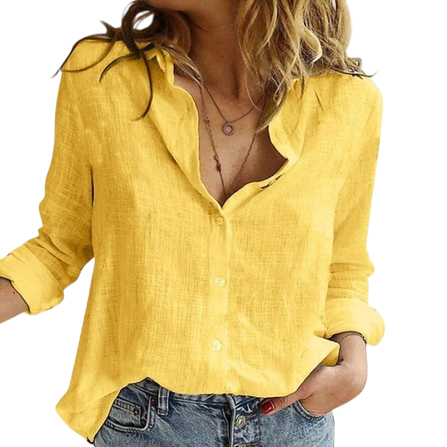 Sharon - Stylish Long-Sleeved Women's Shirt with Elegant Design