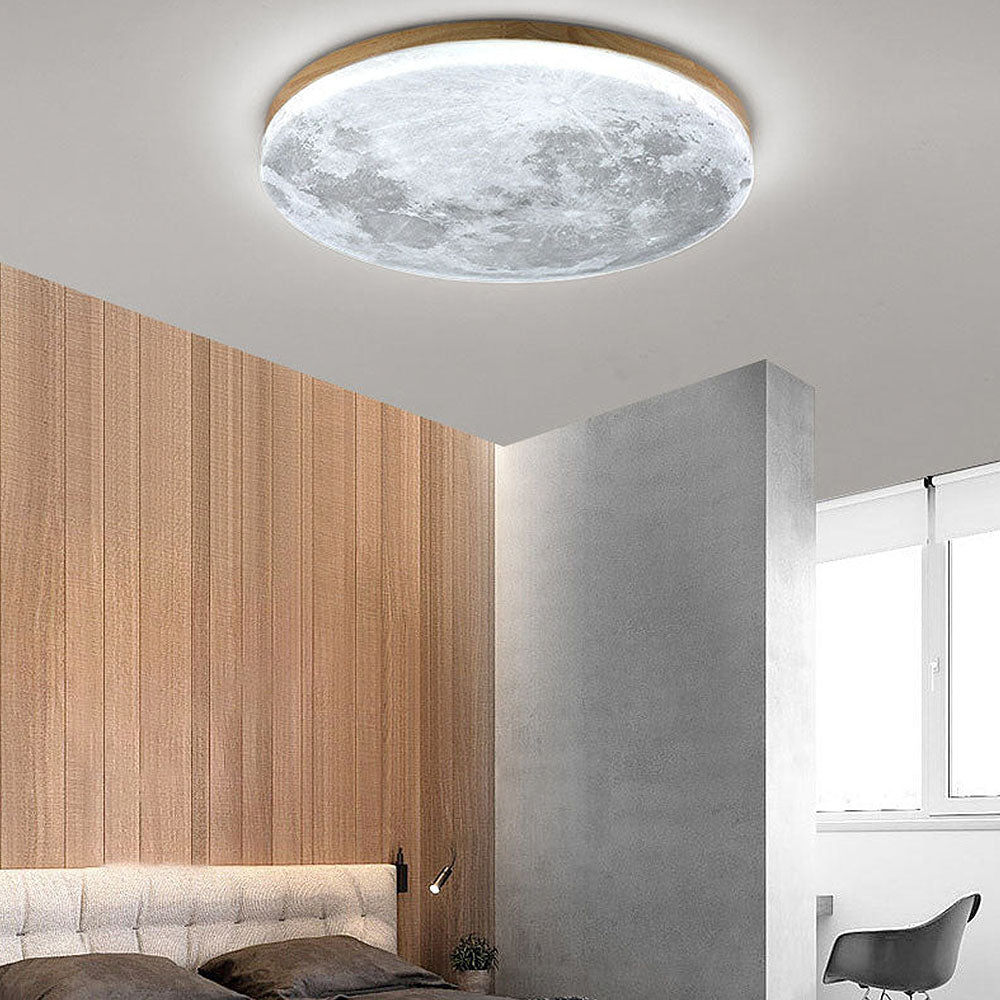 Orivon - LunaGlow Moon Ceiling Light With Soft LED Illumination