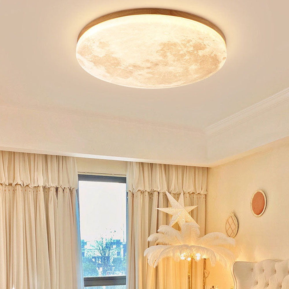 Orivon - LunaGlow Moon Ceiling Light With Soft LED Illumination