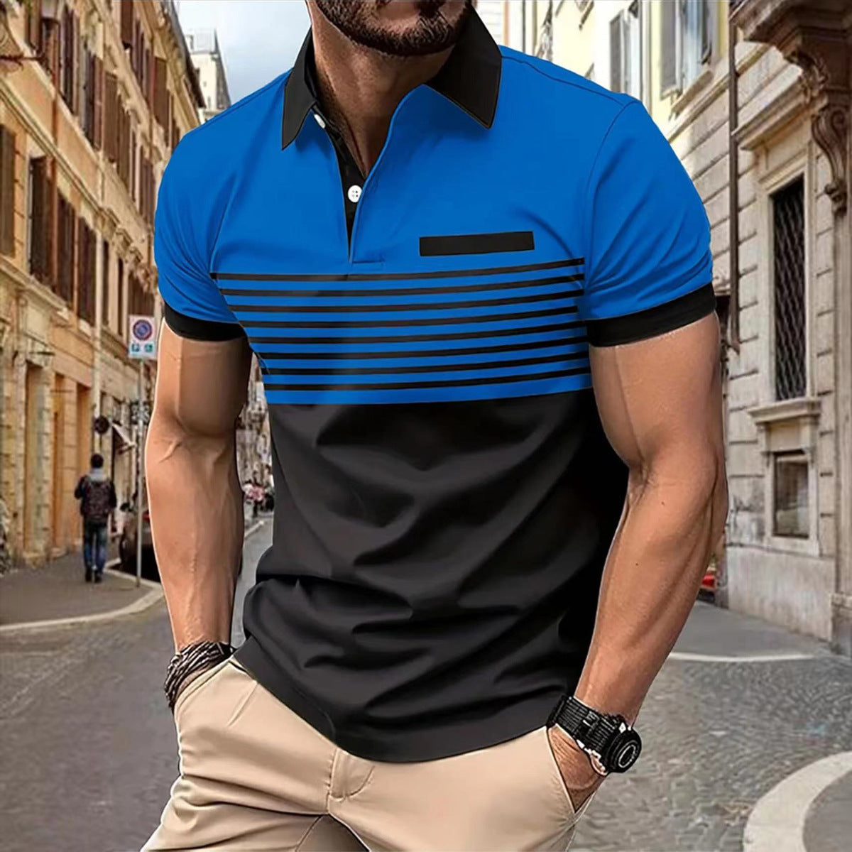 David - Stylish Men's Polo Shirt with Clean Lines and Modern Design