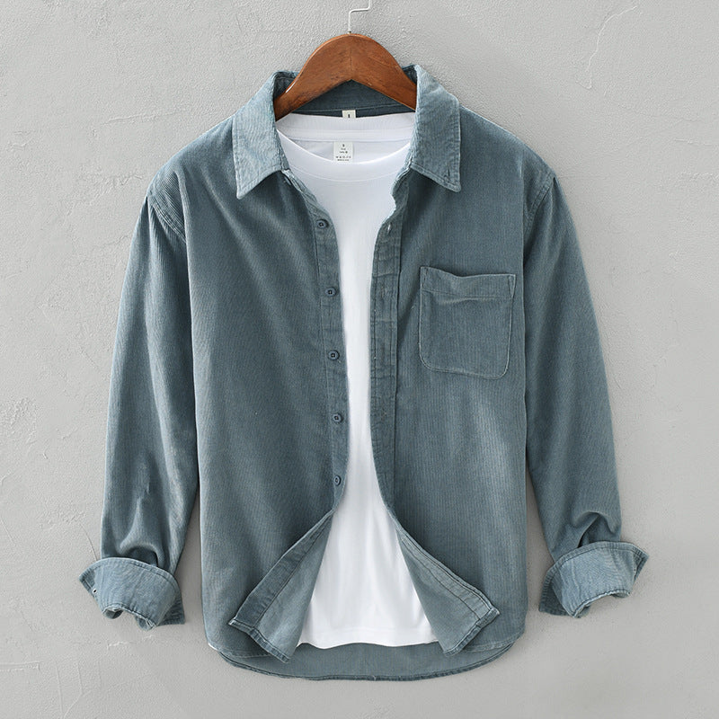 Winston - Stylish Men's Retro Corduroy Shirt for Any Occasion