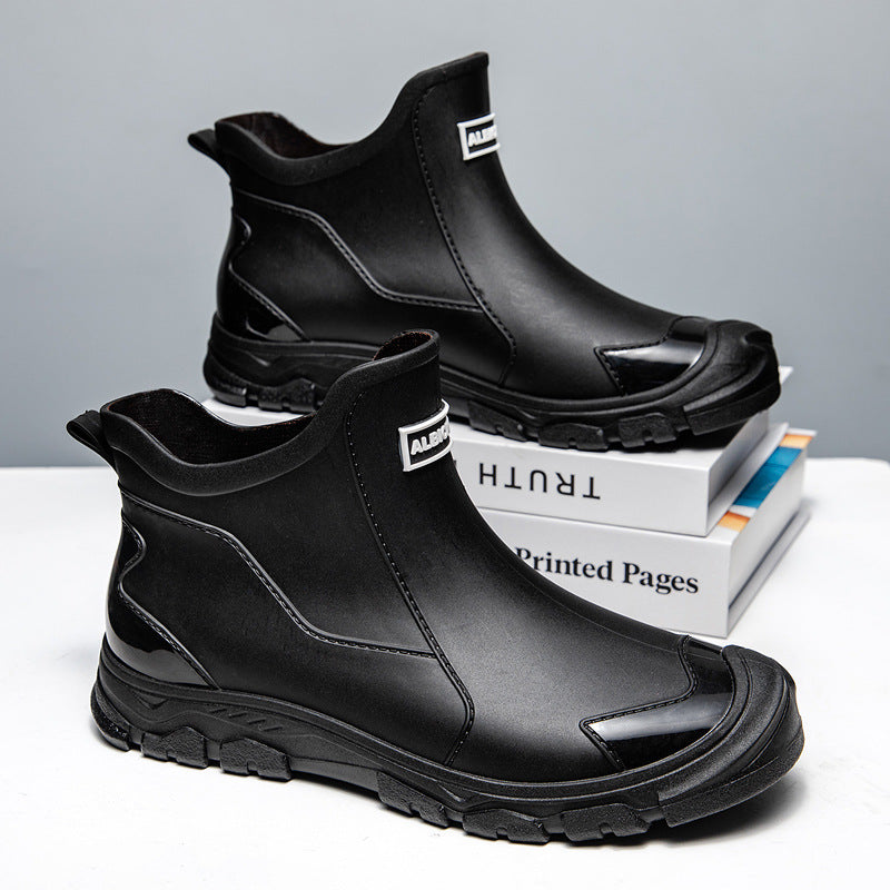 Roger - Mens Waterproof Rubber Boots With Slip Resistant Sole