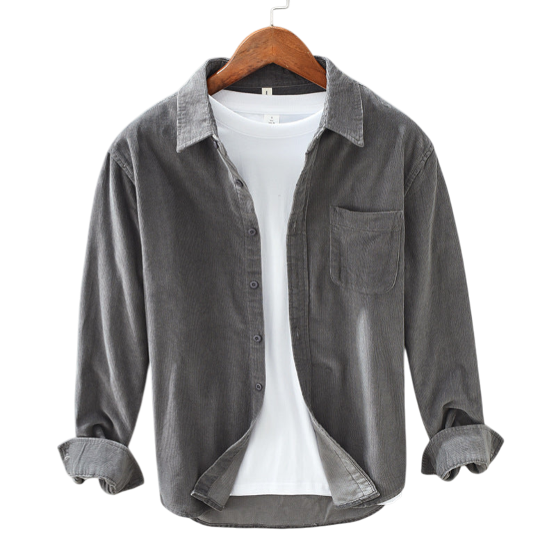 Winston - Stylish Men's Retro Corduroy Shirt for Any Occasion