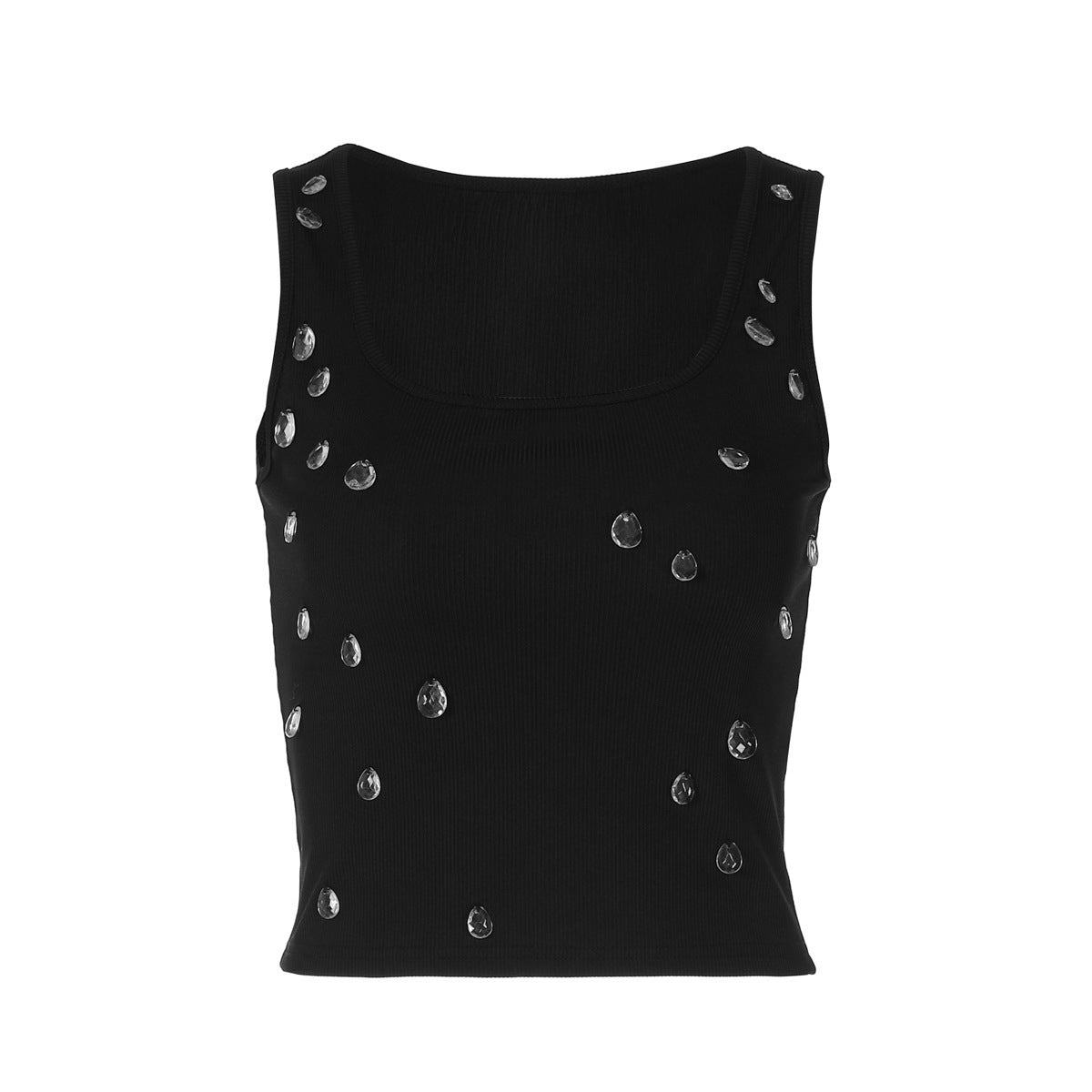 Annie - Women's Crop Top with Unique Decorative Motif