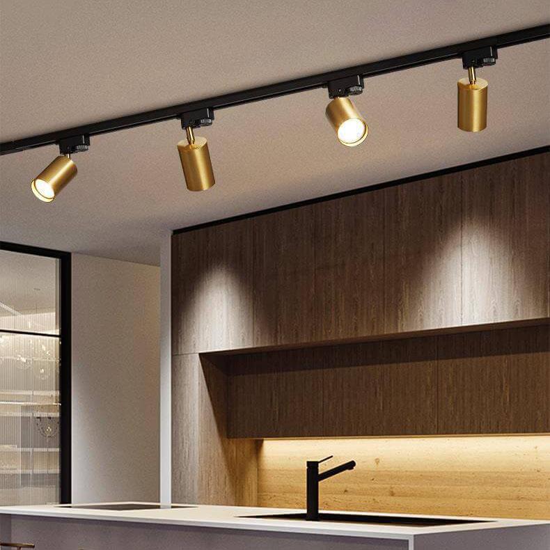 Moonpath - Modern Black Metal Ceiling Light with Adjustable Spotlights