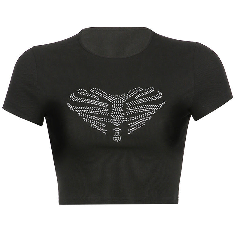 Kirra - Stylish Women's Crop Top with Creative Skeleton Design