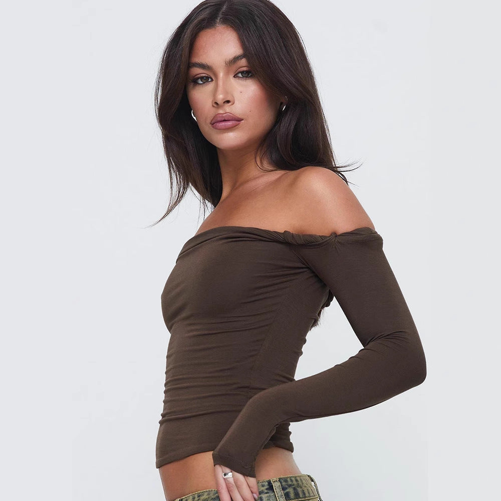 Kelby - Elegant Off-Shoulder Long Sleeve Top for Women