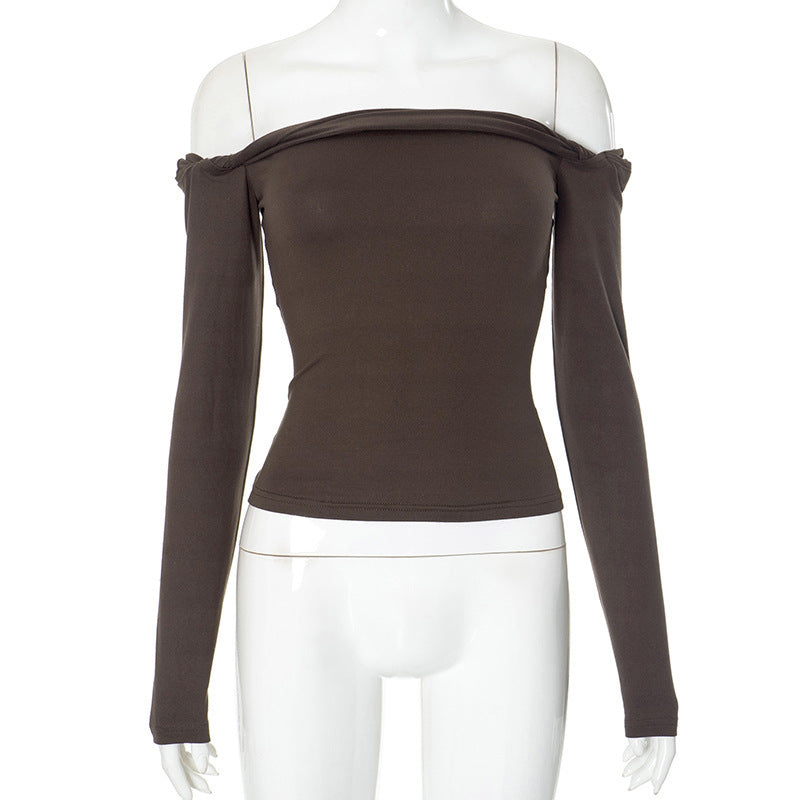 Kelby - Elegant Off-Shoulder Long Sleeve Top for Women