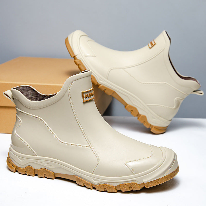 Roger - Mens Waterproof Rubber Boots With Slip Resistant Sole