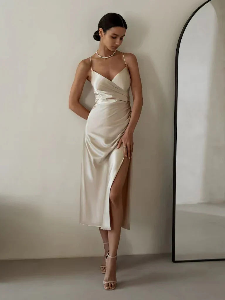 Modesty - Elegant Women's Strapless Fashion Dress with Sophisticated Charm