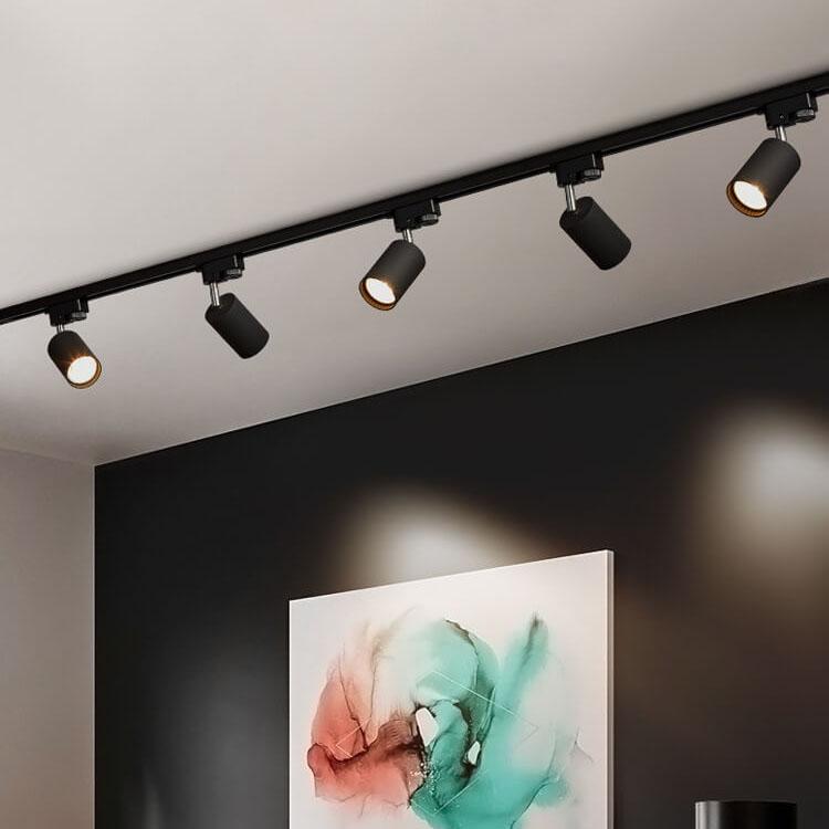 Moonpath - Modern Black Metal Ceiling Light with Adjustable Spotlights