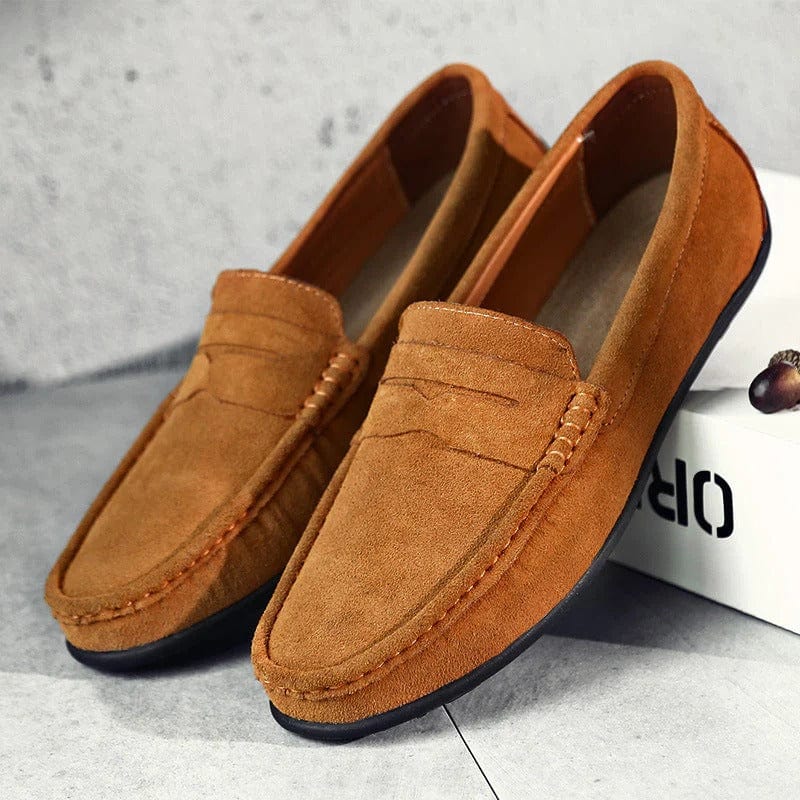 Austin - Elegant Suede Loafers with Padded Comfort and Sturdy Sole