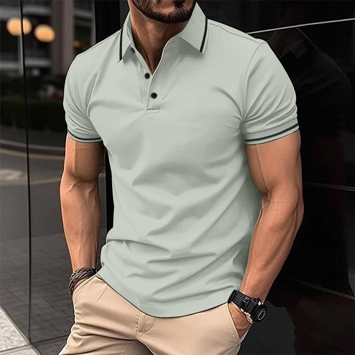 Miles - Men's Sporty Leisure Polo for Casual Style and Comfort