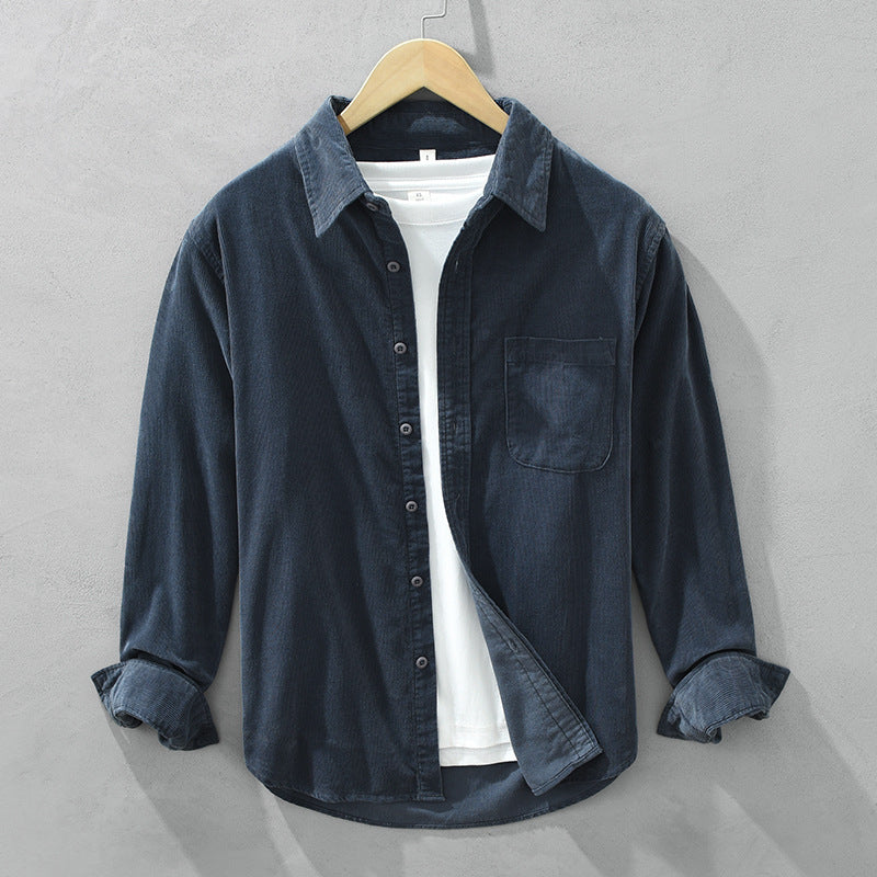 Winston - Stylish Men's Retro Corduroy Shirt for Any Occasion