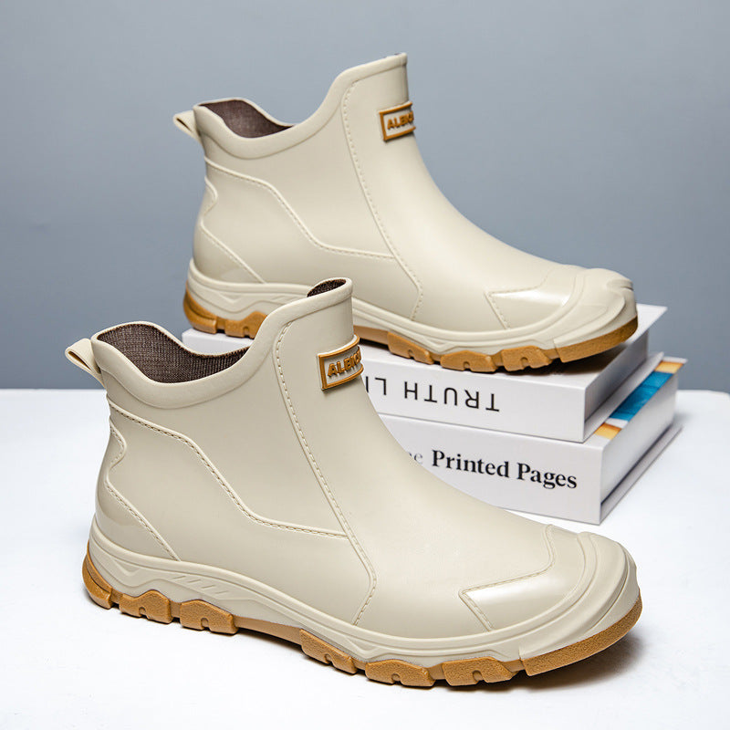 Roger - Mens Waterproof Rubber Boots With Slip Resistant Sole