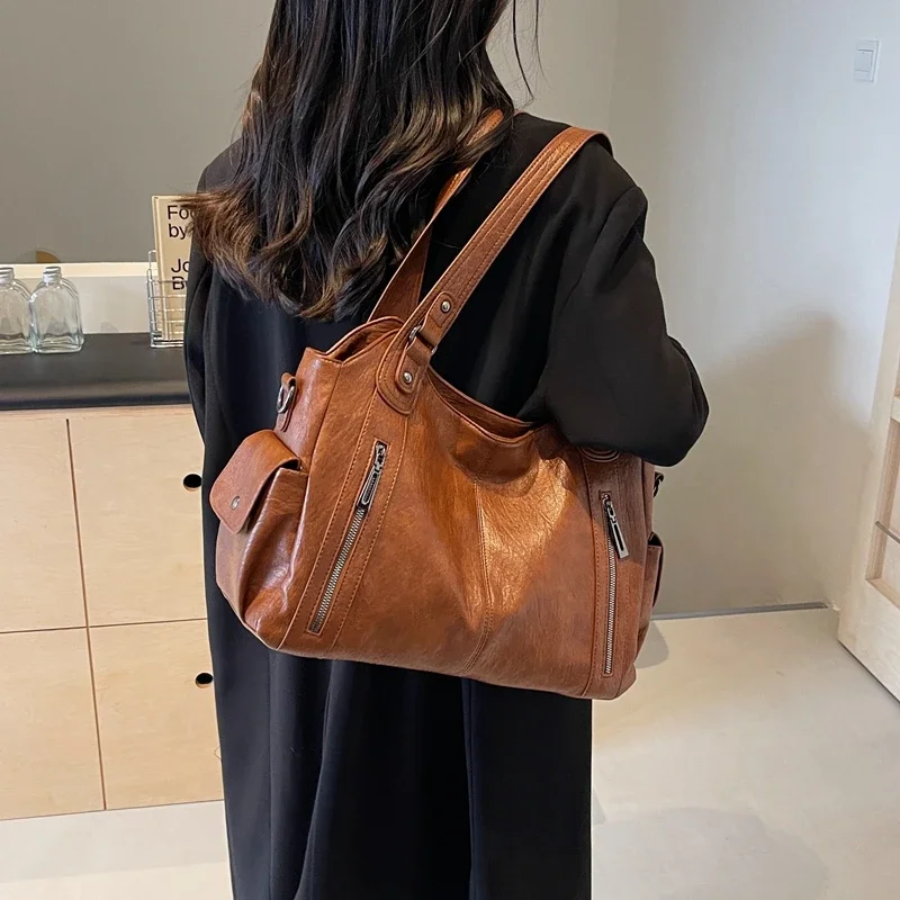 Marie - Elegant Leather Shoulder Bag for Stylish Women