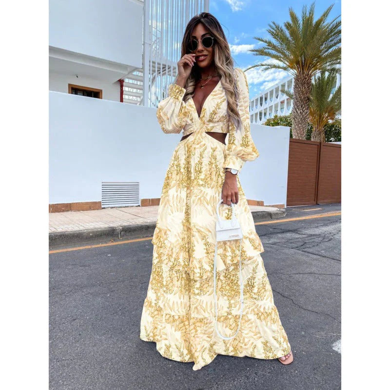 Nicolina - Stylish Long Dress with Flattering Fit and Elegant Design