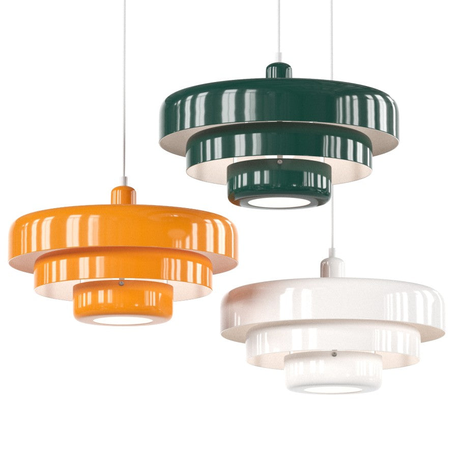 Opurra - Nordic Glass Loft Pendant Light White Minimalist