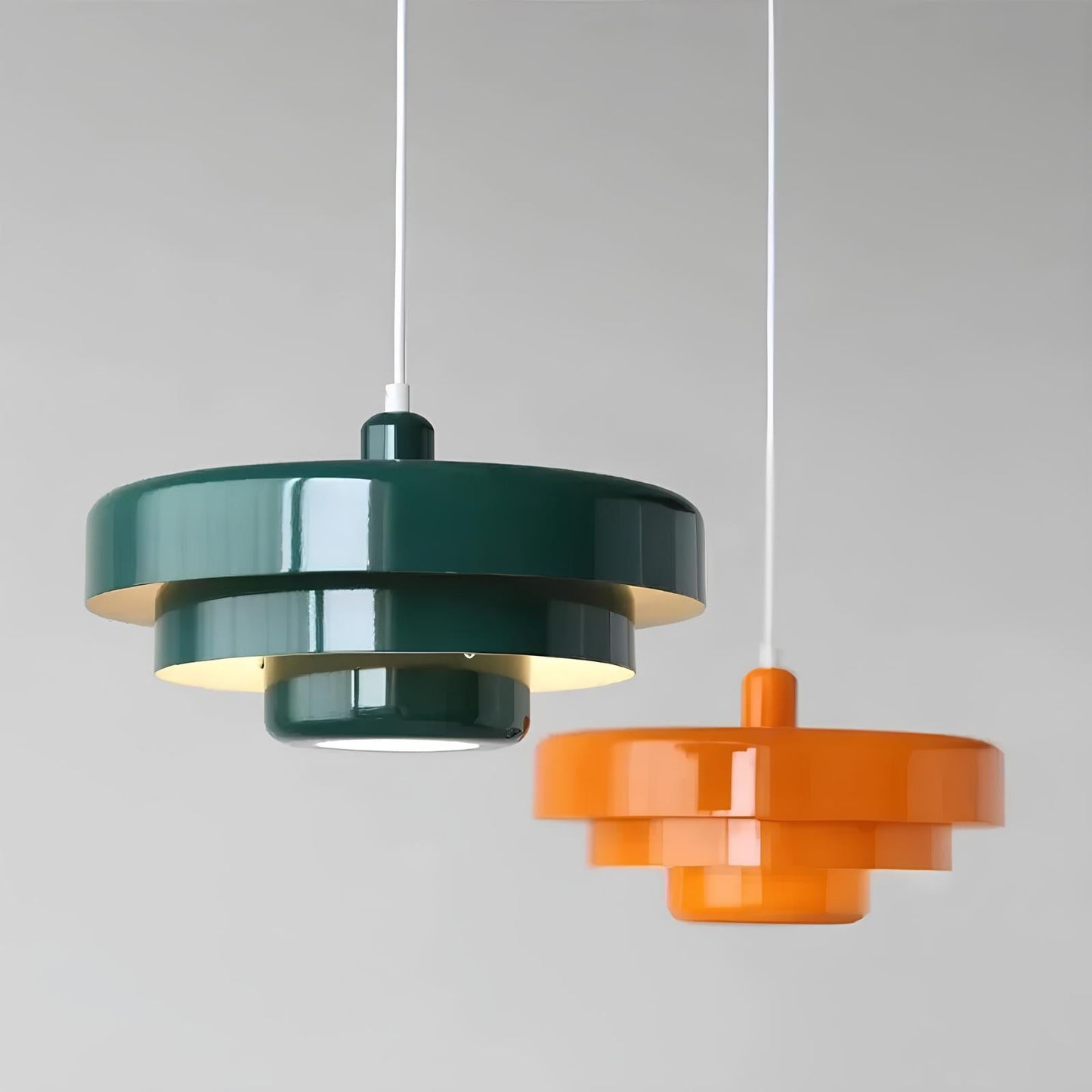 Opurra - Nordic Glass Loft Pendant Light White Minimalist