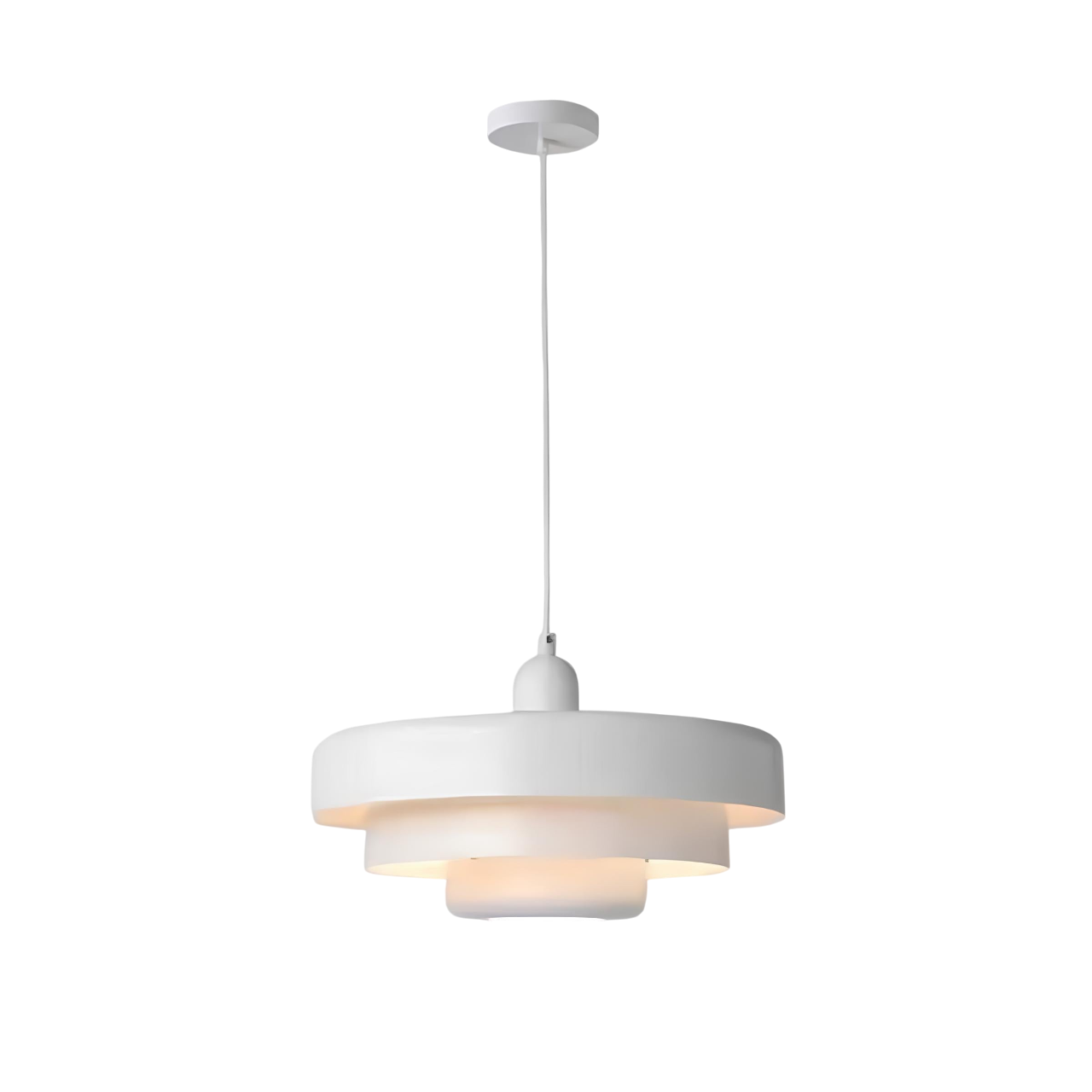 Opurra - Nordic Glass Loft Pendant Light White Minimalist