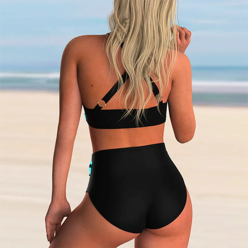 Tabitha - Stylish Women's Bikini Set with High Waist and Supportive Design