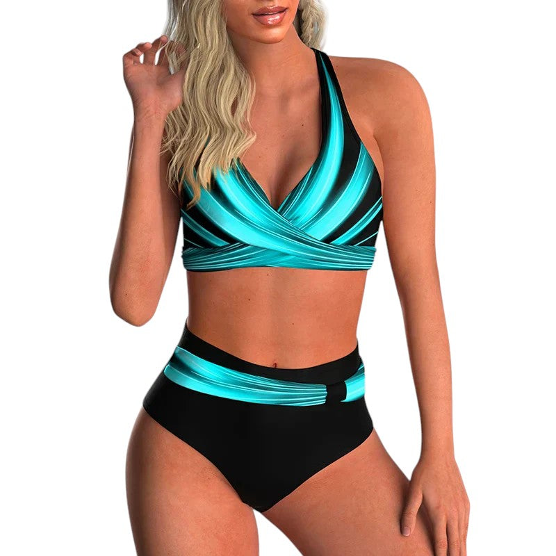 Tabitha - Stylish Women's Bikini Set with High Waist and Supportive Design