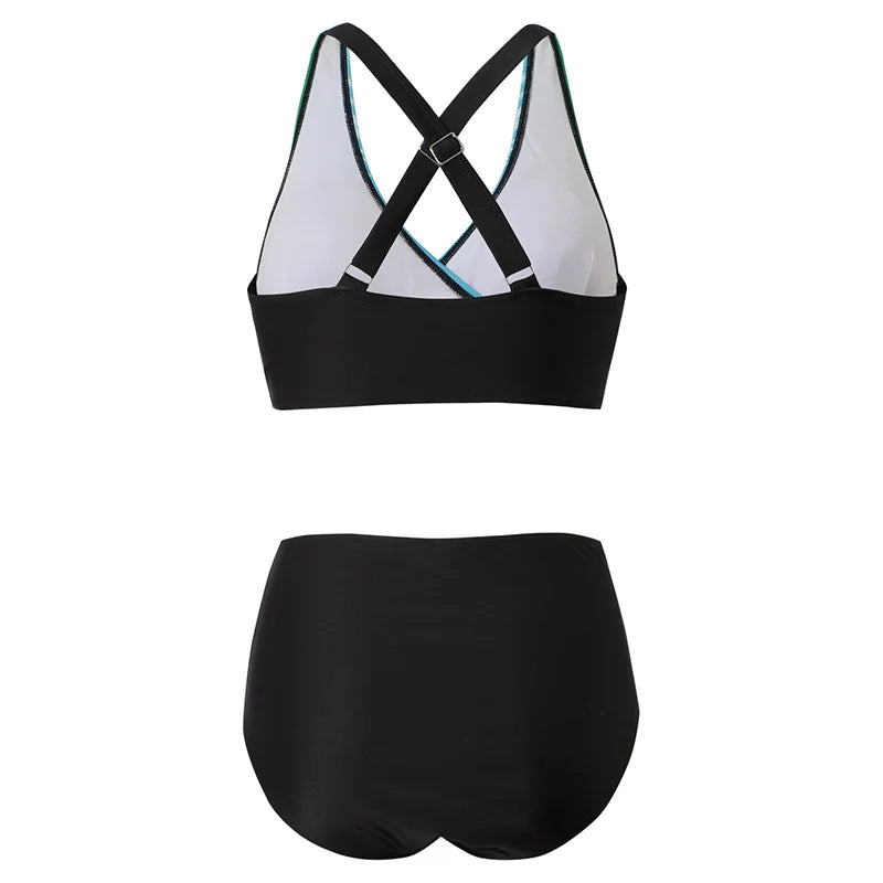 Tabitha - Stylish Women's Bikini Set with High Waist and Supportive Design