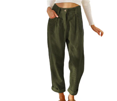Chantal - Stylish Soft Corduroy Trousers for Women with Timeless Elegance