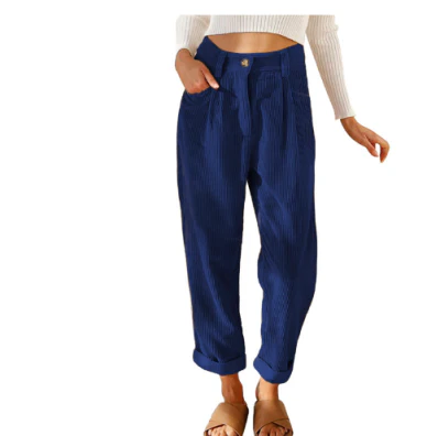 Chantal - Stylish Soft Corduroy Trousers for Women with Timeless Elegance