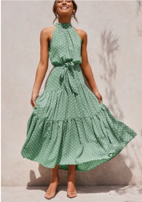 Josepha - Elegant Sleeveless Summer Dress with Floral Pattern