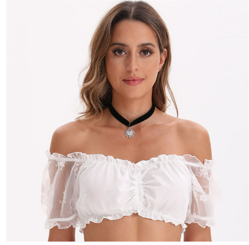 Nerisse - Traditional Oktoberfest Dirndl Blouse for Women with Elegant Design