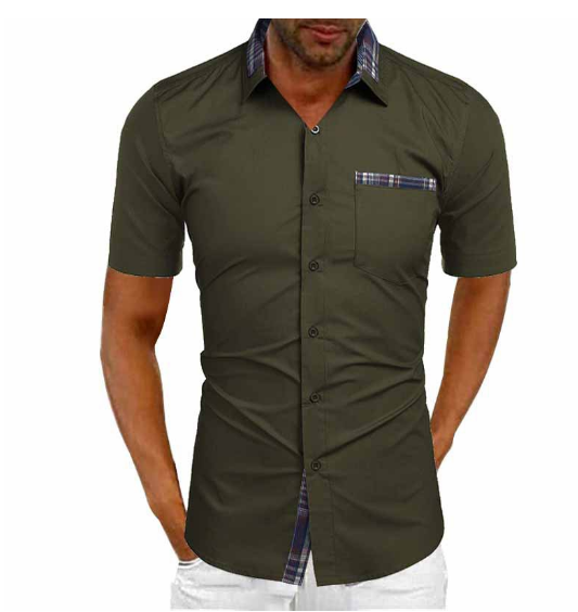 Neil - Stylish Men's Short-Sleeved Shirt for Casual and Semi-Formal Wear