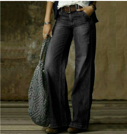 Evony - Women's High-Waisted Vintage Jeans with Modern Fit
