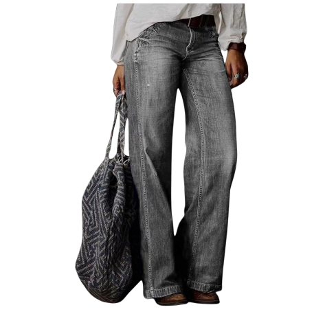Evony - Women's High-Waisted Vintage Jeans with Modern Fit