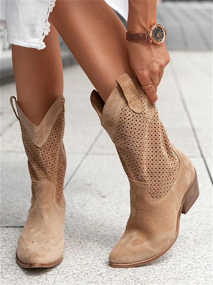 Sophronia - Stylish Women's Cowboy Boots with Classic Design and Comfortable Fit
