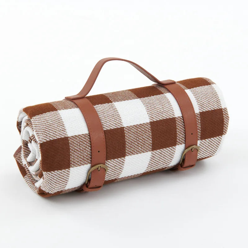 Ambiora - Outdoor Plaid Picnic Blanket Waterproof Foldable Mat