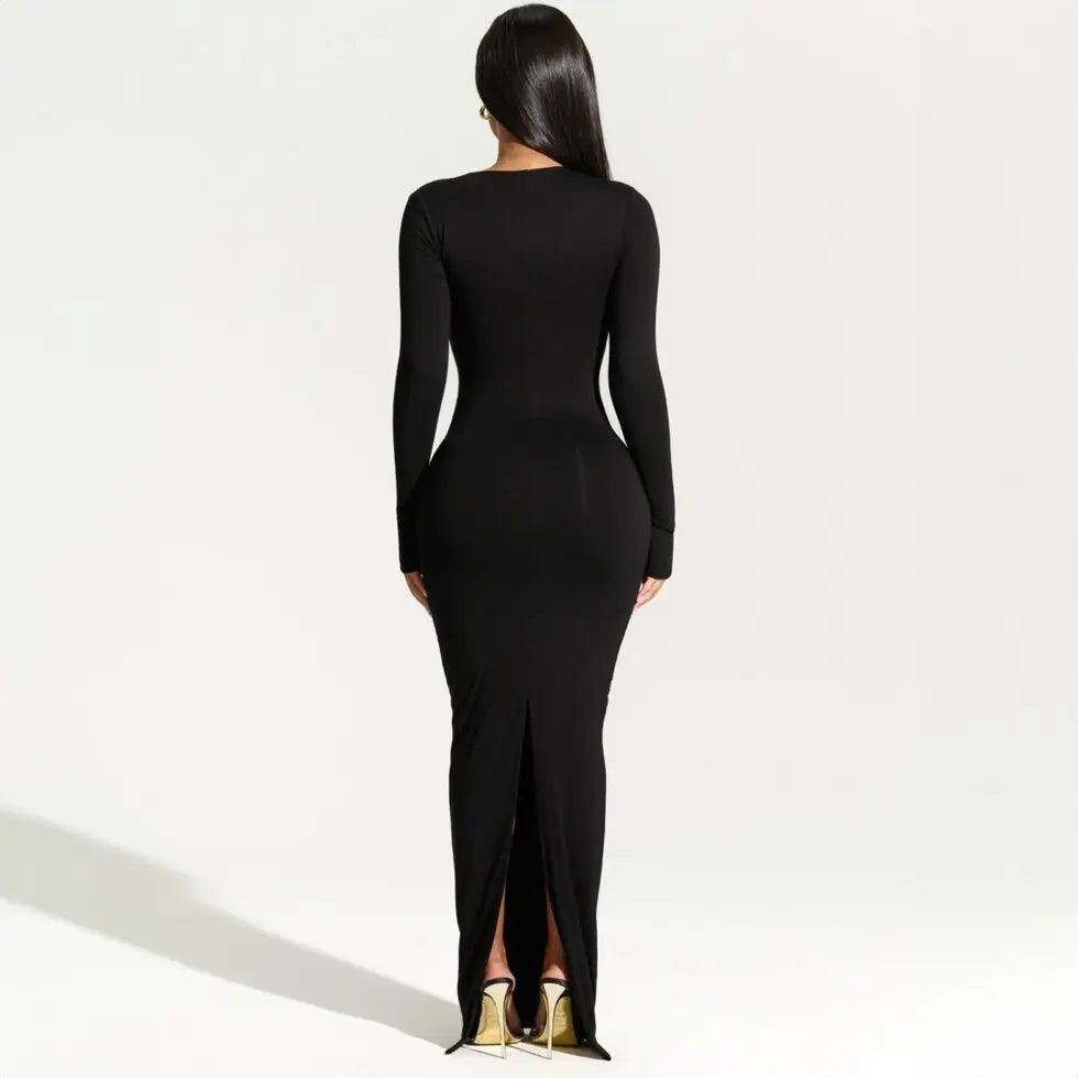 Lorelei - Luxurious Long-Sleeved Dress for Effortless Style and Comfort