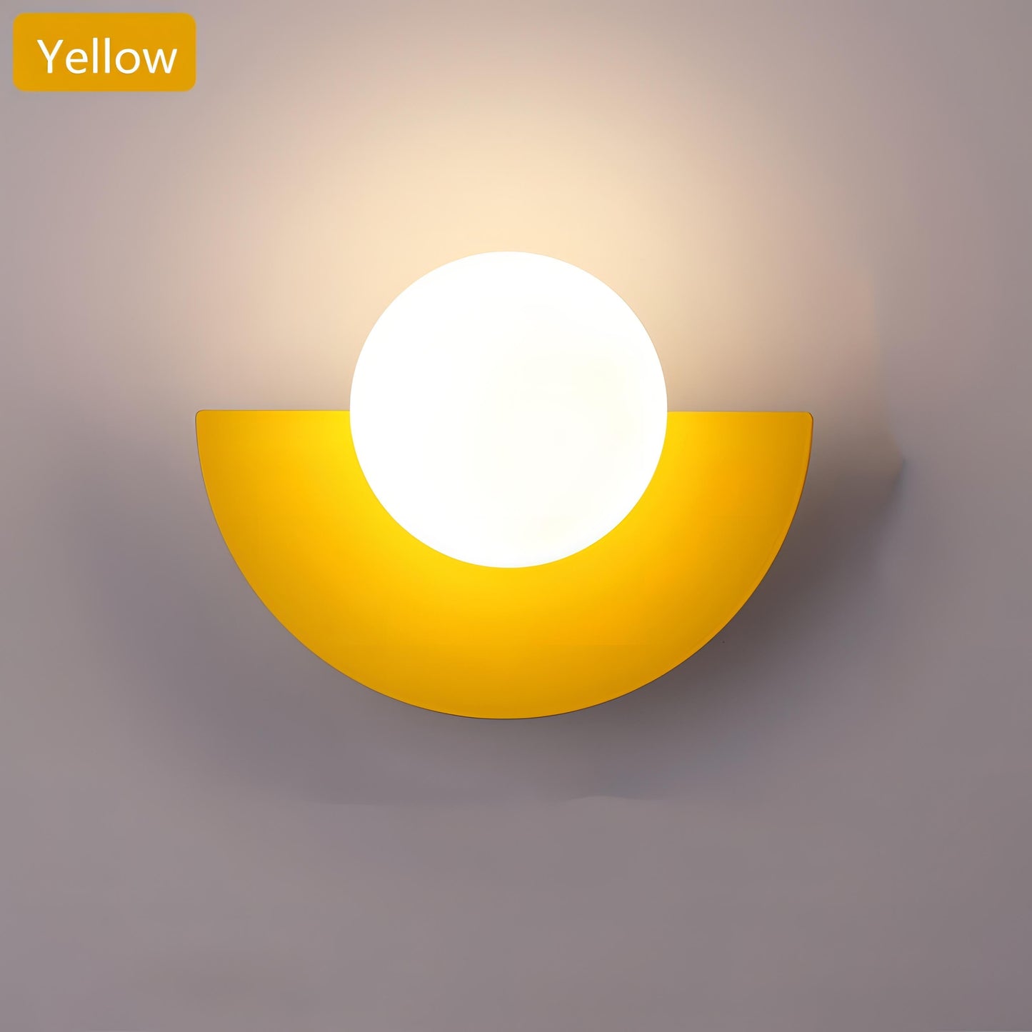GlowNova - Modern Nordic Semicircle Wall Lamp for Elegant Home Decor