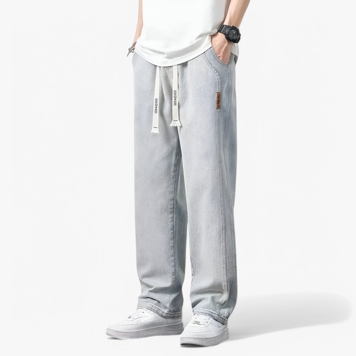 Murray - Trendy Wide Leg Denim Pants for Ultimate Comfort