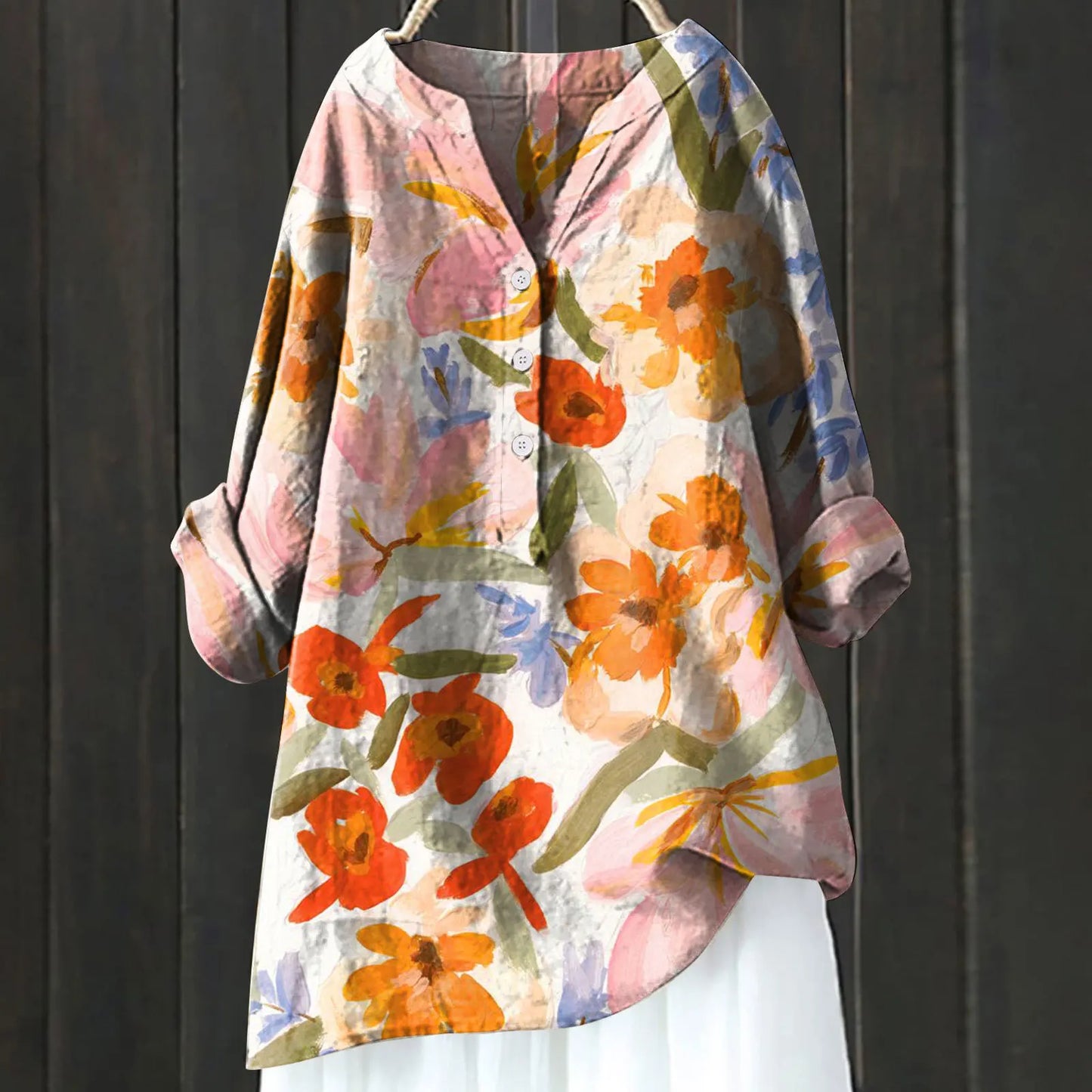 Alithia - Casual Floral Blouse for Comfortable Everyday Style