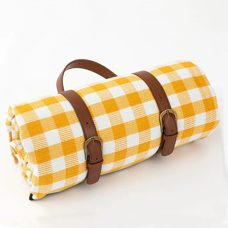 Ambiora - Outdoor Plaid Picnic Blanket Waterproof Foldable Mat