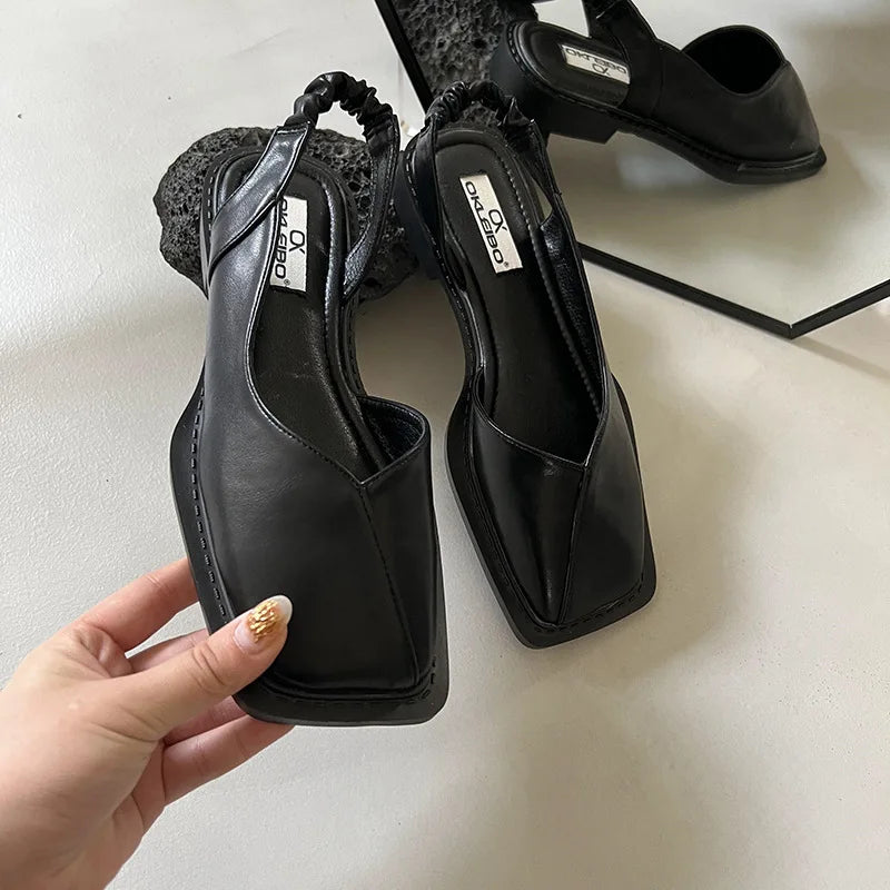 Michaela - Stylish Slingback Sandals with Square Toe for Women