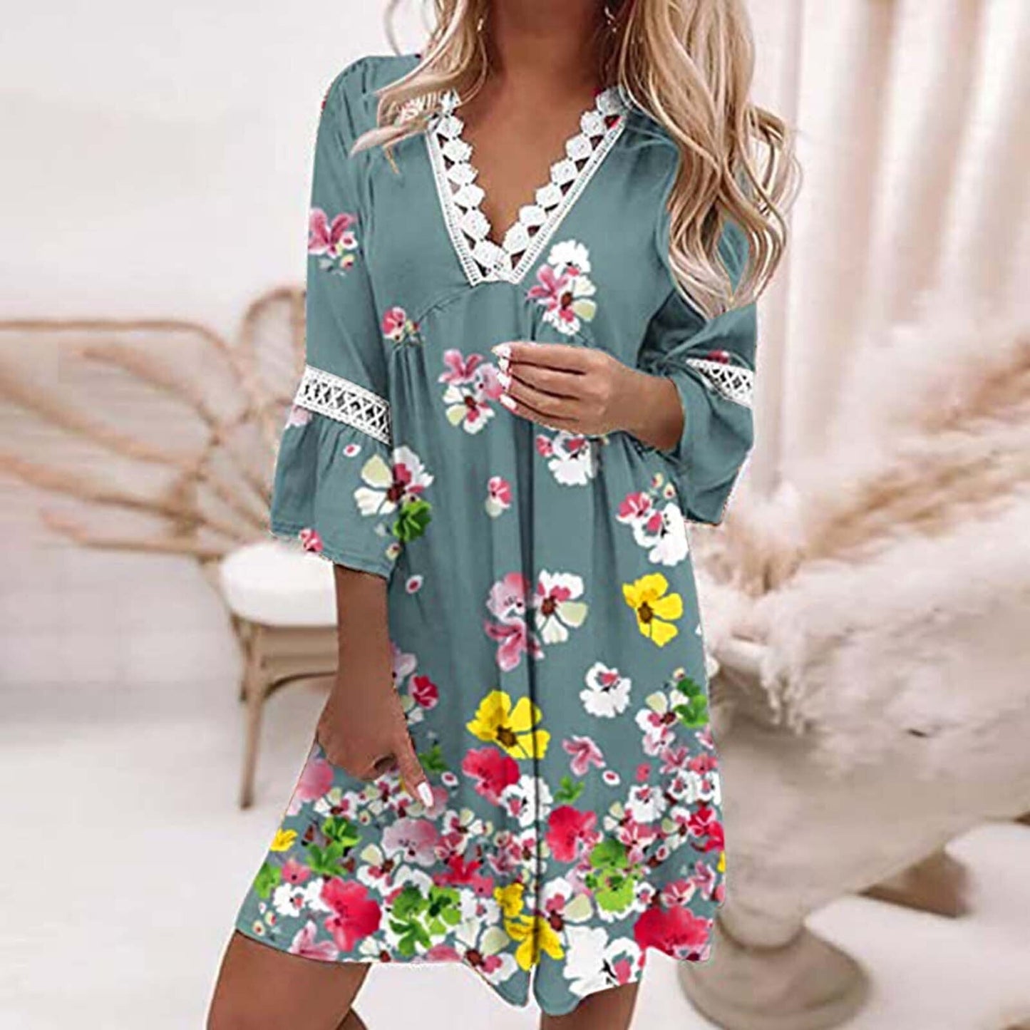 Charity - Beautiful Floral Dress for Women with Comfortable Fit