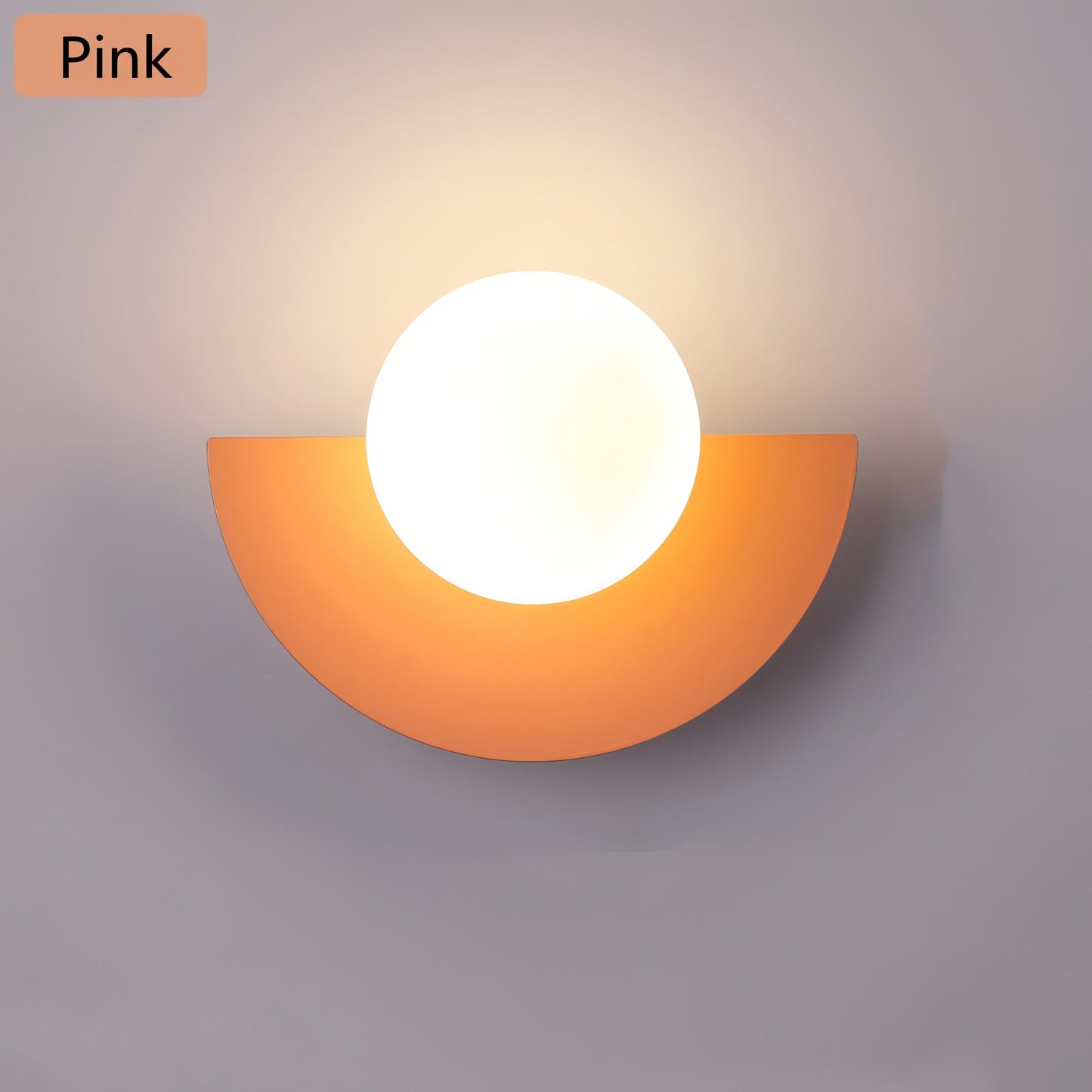 GlowNova - Modern Nordic Semicircle Wall Lamp for Elegant Home Decor