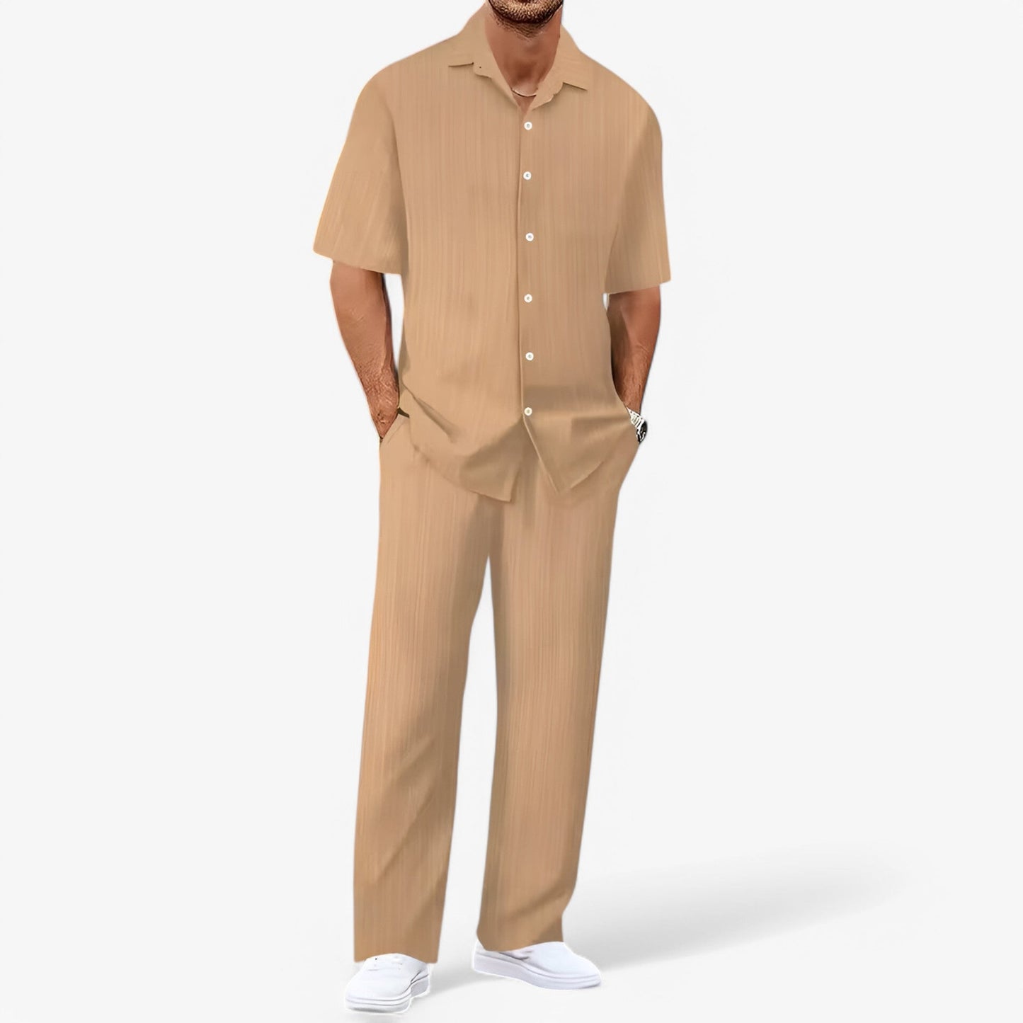 Caspar - Business Casual Set with Shirt and Trousers for Effortless Elegance