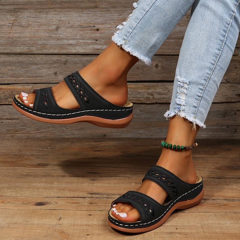 Moira - Stylish Padded Orthopedic Sandals for All-Day Comfort